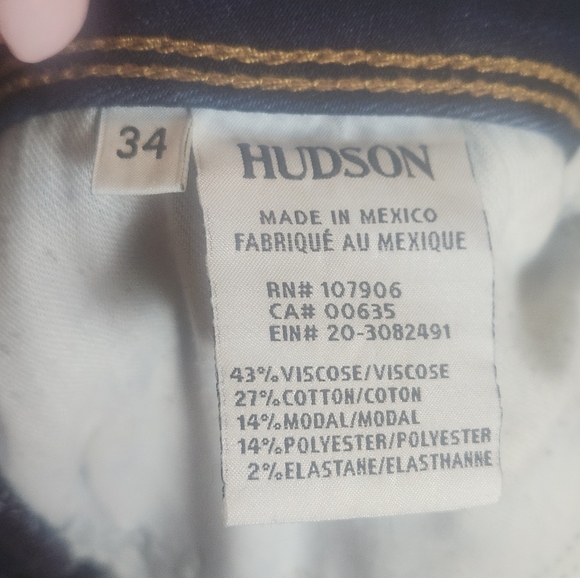Hudson Jeans Elysian Denim Midrise Skinny Stretch Jeans 34 Waist (6457) - Picture 7 of 9